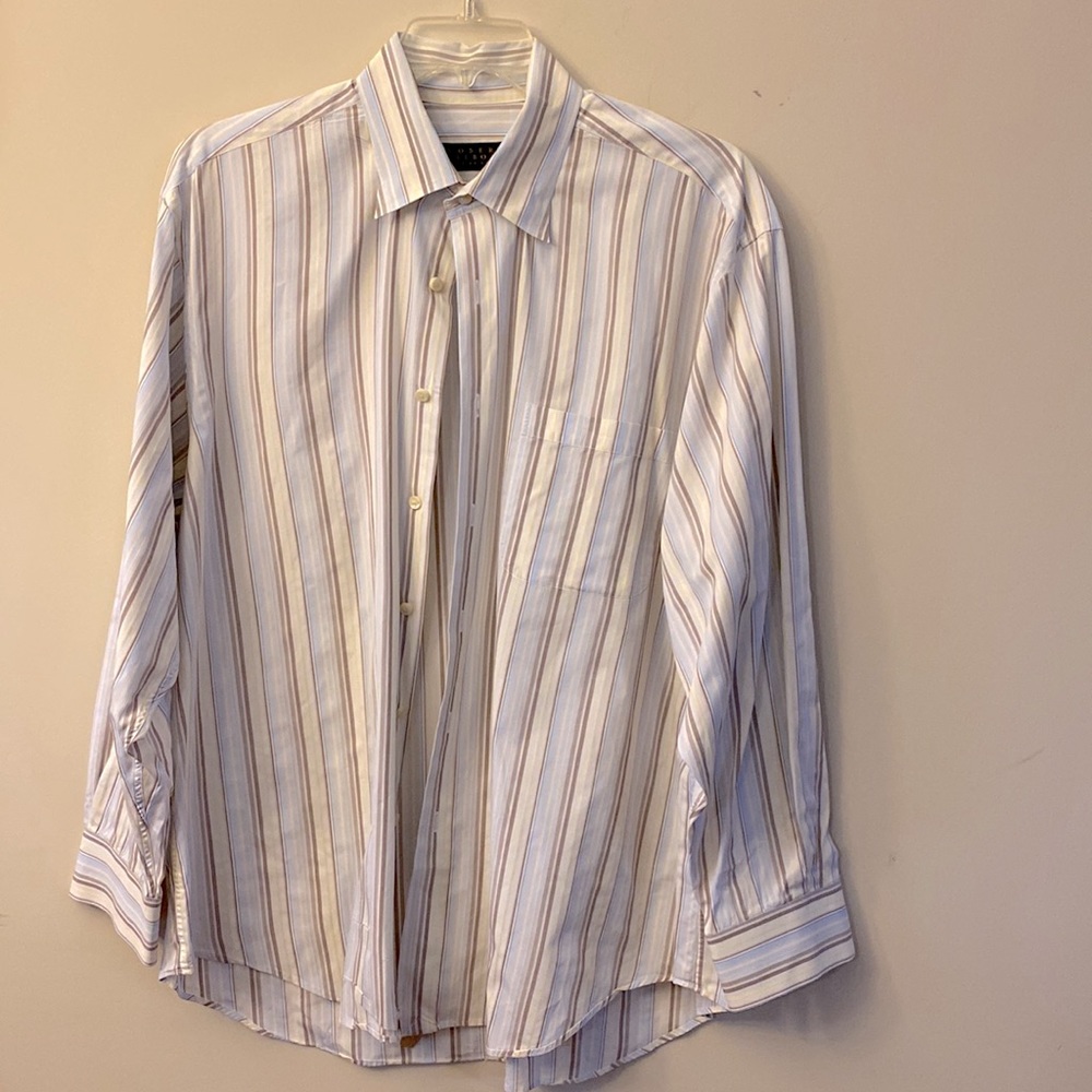 Robert Talbott best of class men’s button down striped shirt cotton size XXL 🌞